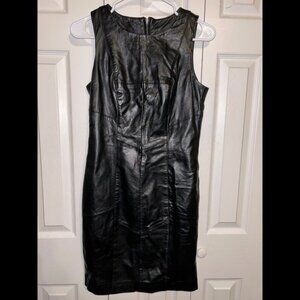 Black Rivet Leather Dress Size 2